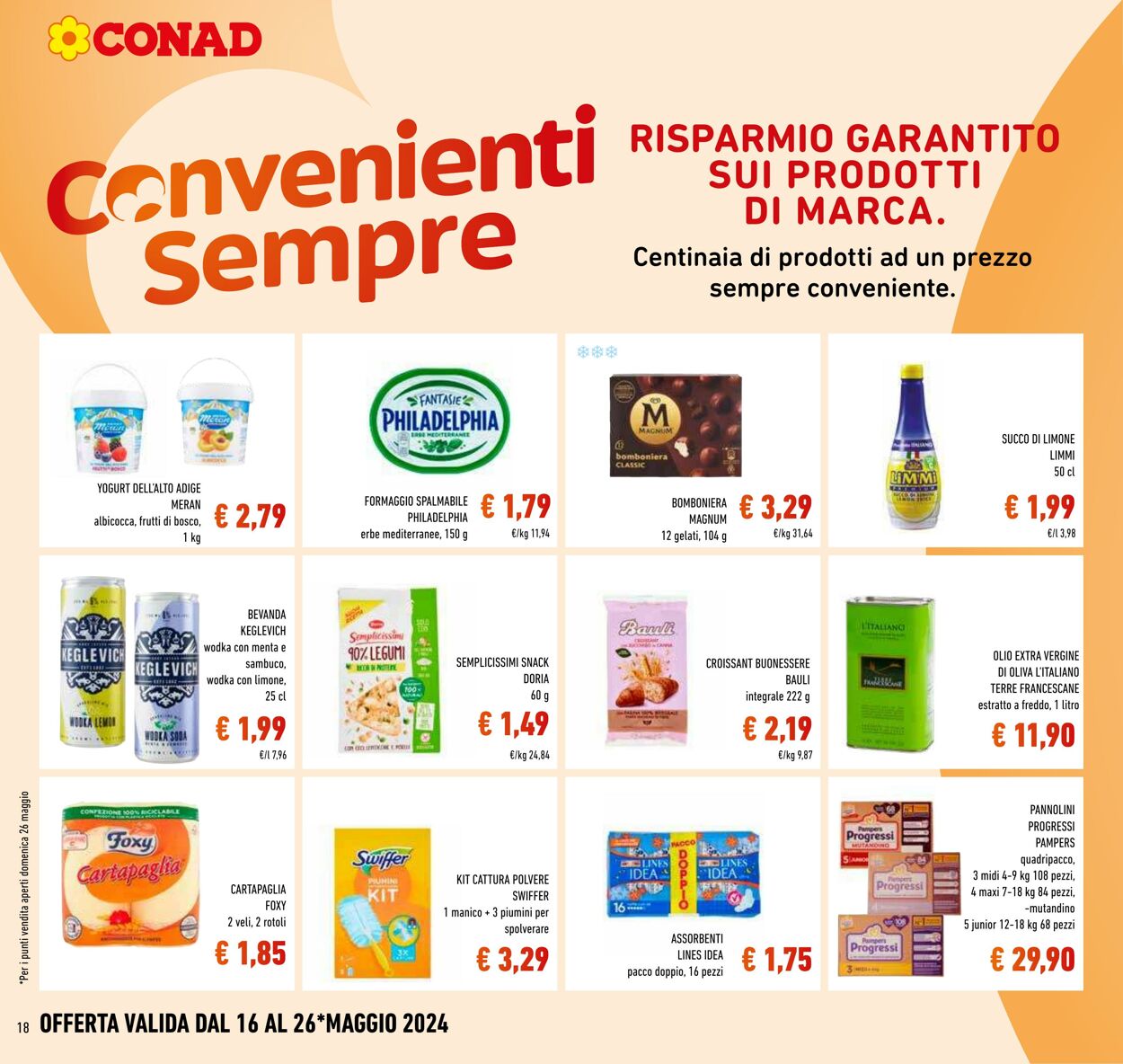 Volantino Conad 16.05.2024 - 26.05.2024