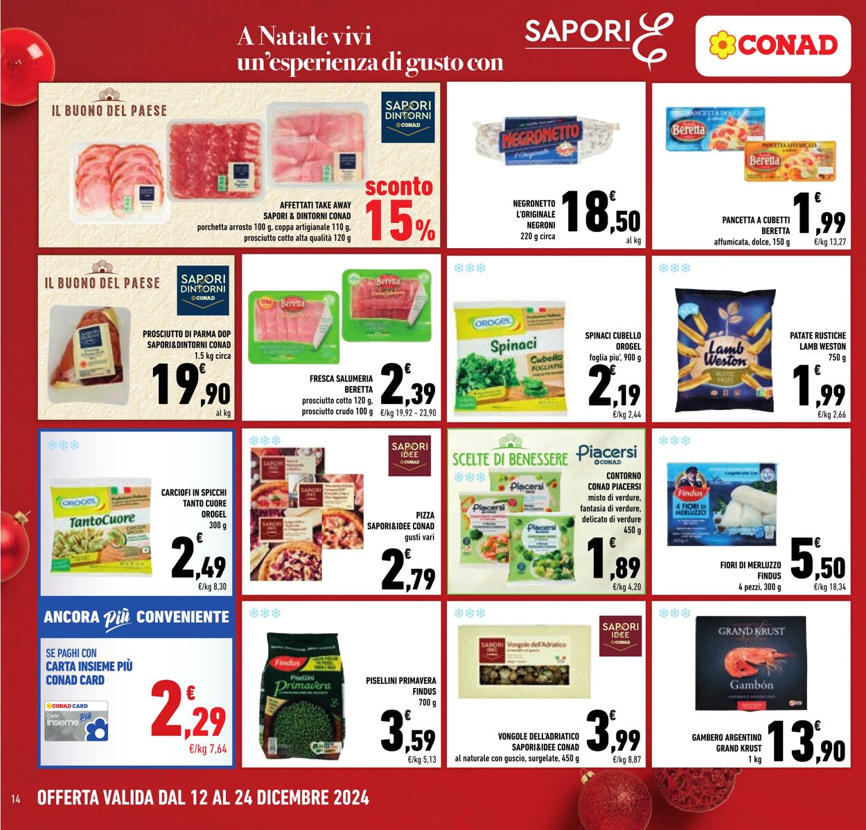 Volantino Conad 12.12.2024 - 24.12.2024