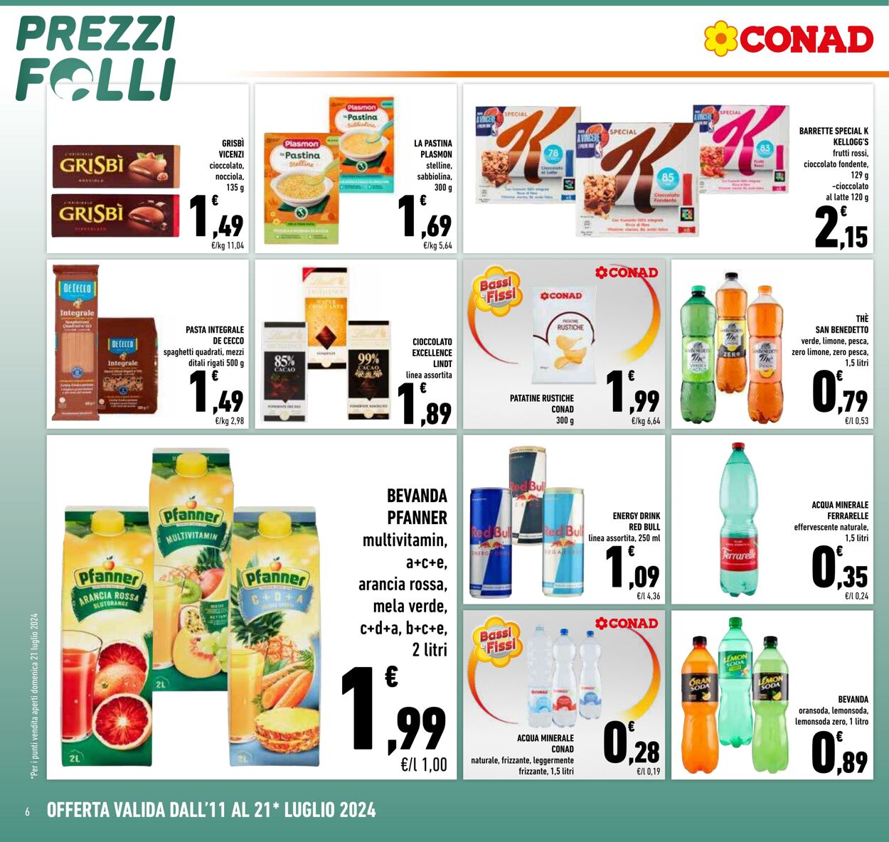 Volantino Conad 11.07.2024 - 21.07.2024