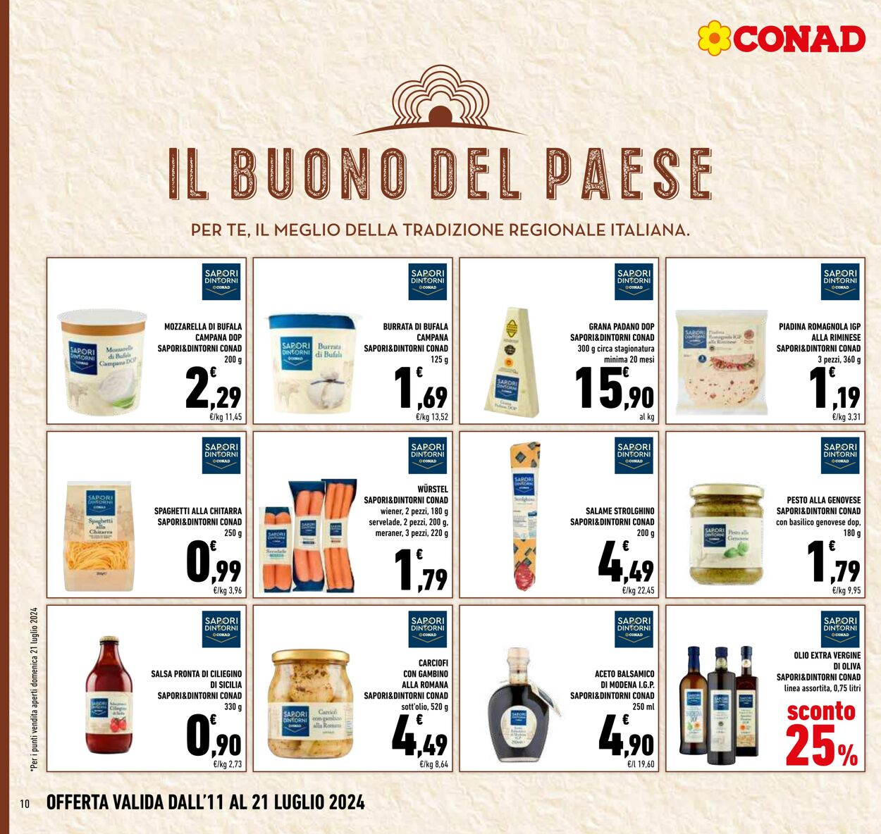 Volantino Conad 11.07.2024 - 21.07.2024