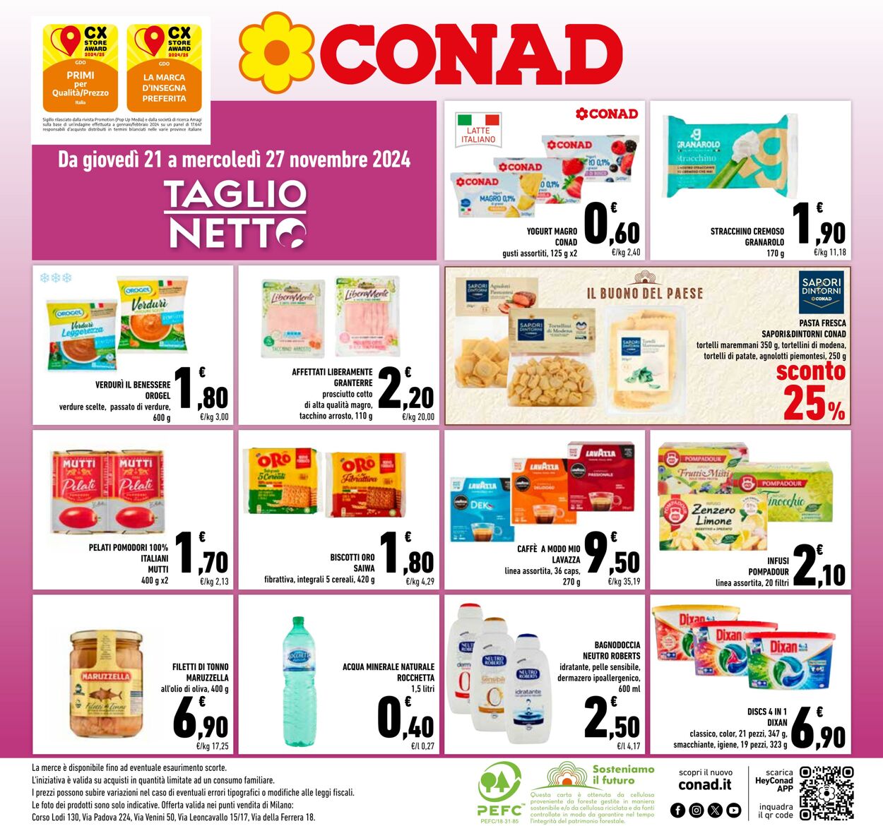 Volantino Conad 21.11.2024 - 27.11.2024