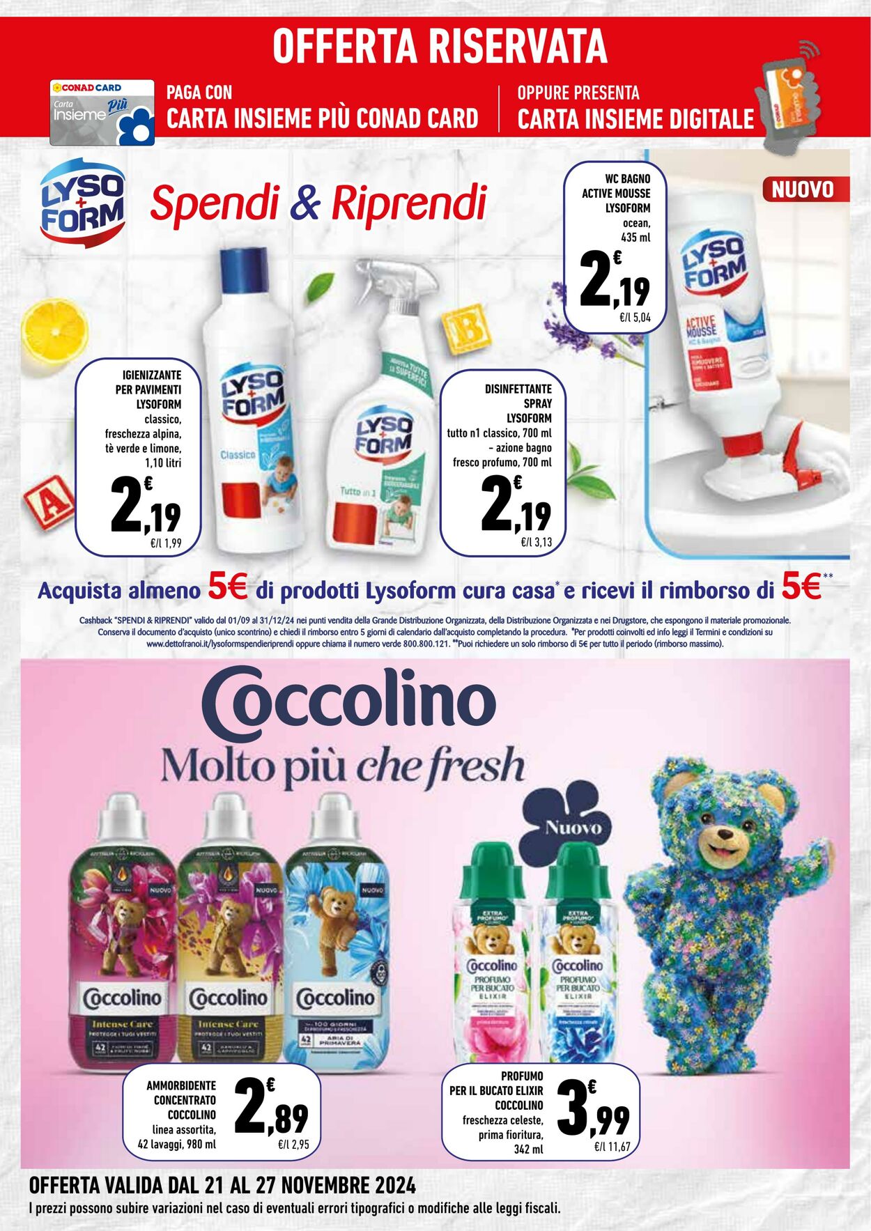 Volantino Conad 21.11.2024 - 27.11.2024