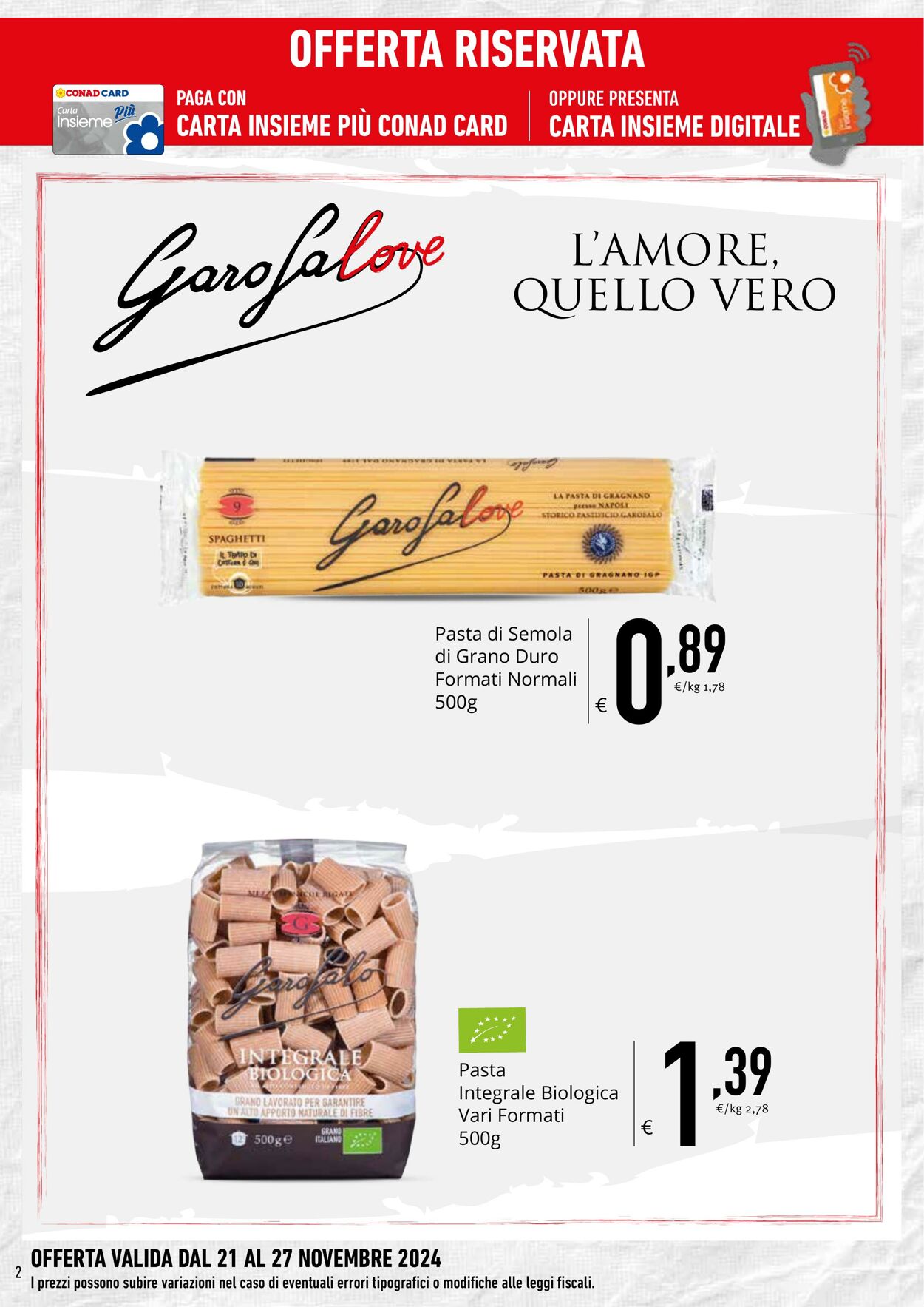 Volantino Conad 21.11.2024 - 27.11.2024