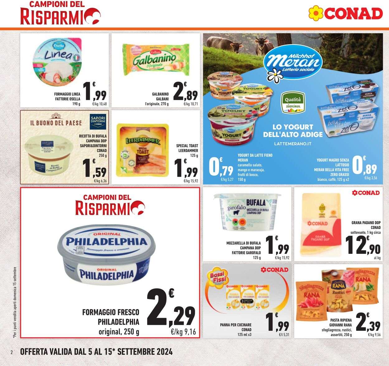 Volantino Conad 05.08.2024 - 15.09.2024