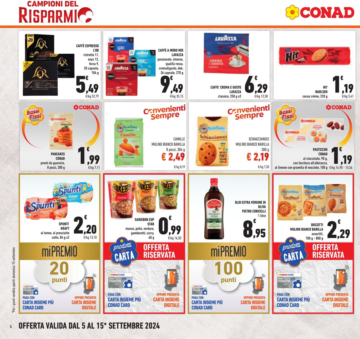 Volantino Conad 05.08.2024 - 15.09.2024