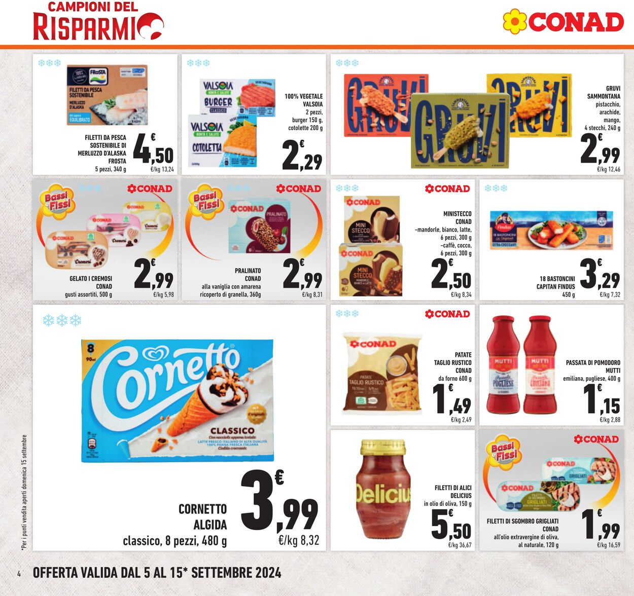 Volantino Conad 05.08.2024 - 15.09.2024