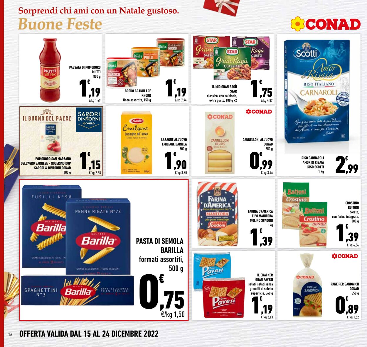 Volantino Conad 15.12.2022 - 24.12.2022