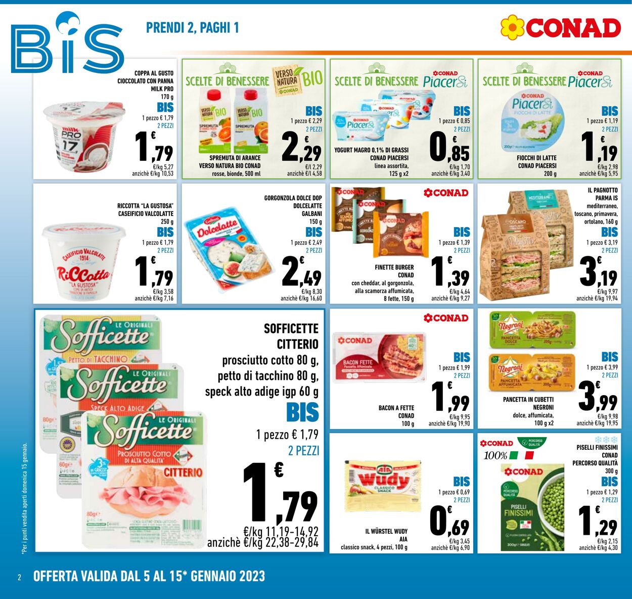 Volantino Conad 05.01.2023 - 15.01.2023