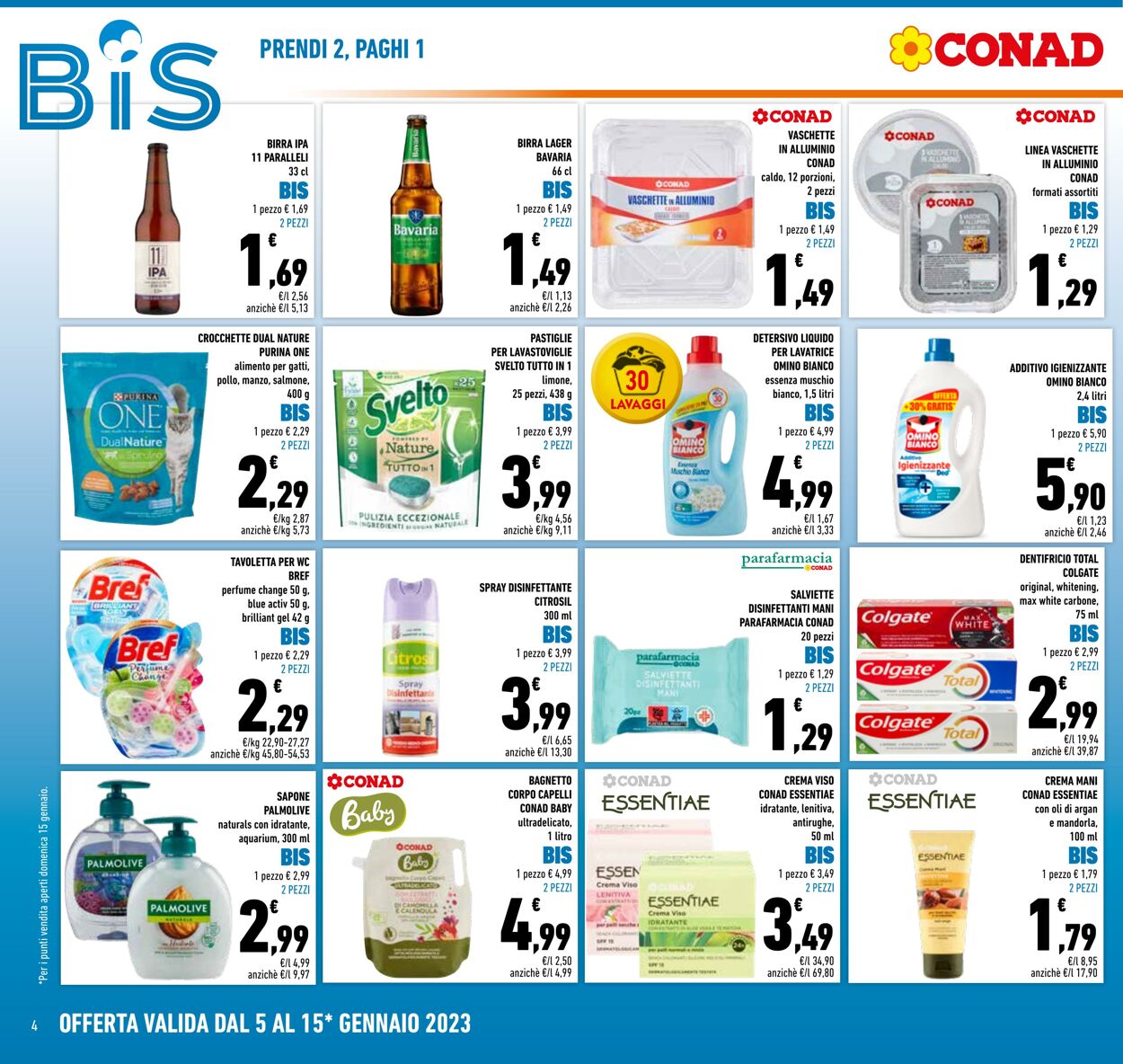 Volantino Conad 05.01.2023 - 15.01.2023