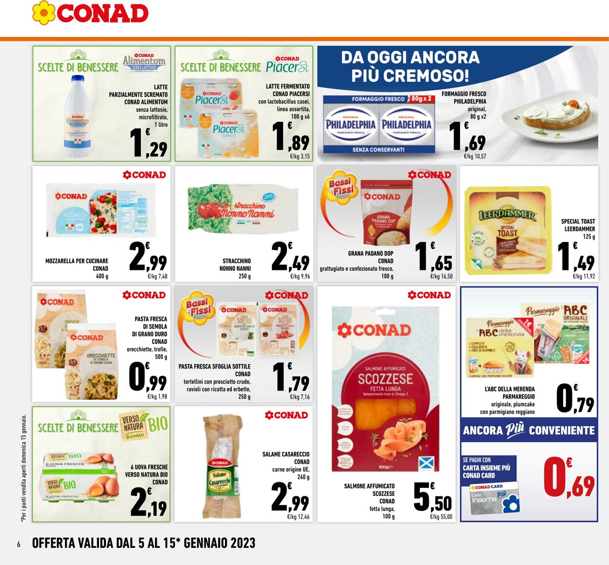 Volantino Conad 05.01.2023 - 15.01.2023