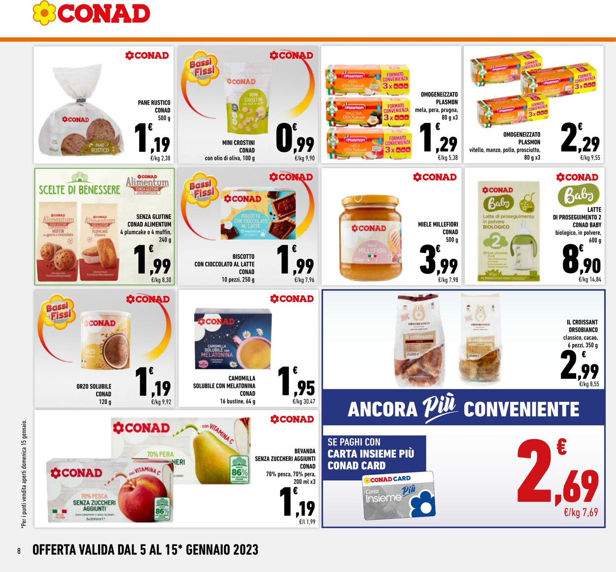 Volantino Conad 05.01.2023 - 15.01.2023