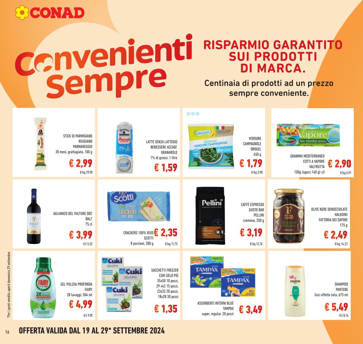 Volantino Conad 19.09.2024 - 29.09.2024