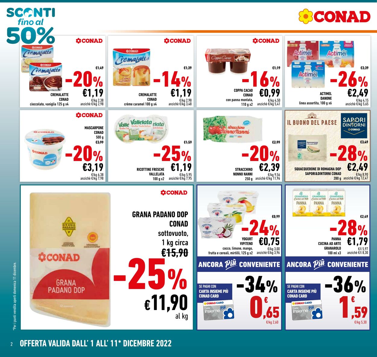 Volantino Conad 01.12.2022 - 11.12.2022