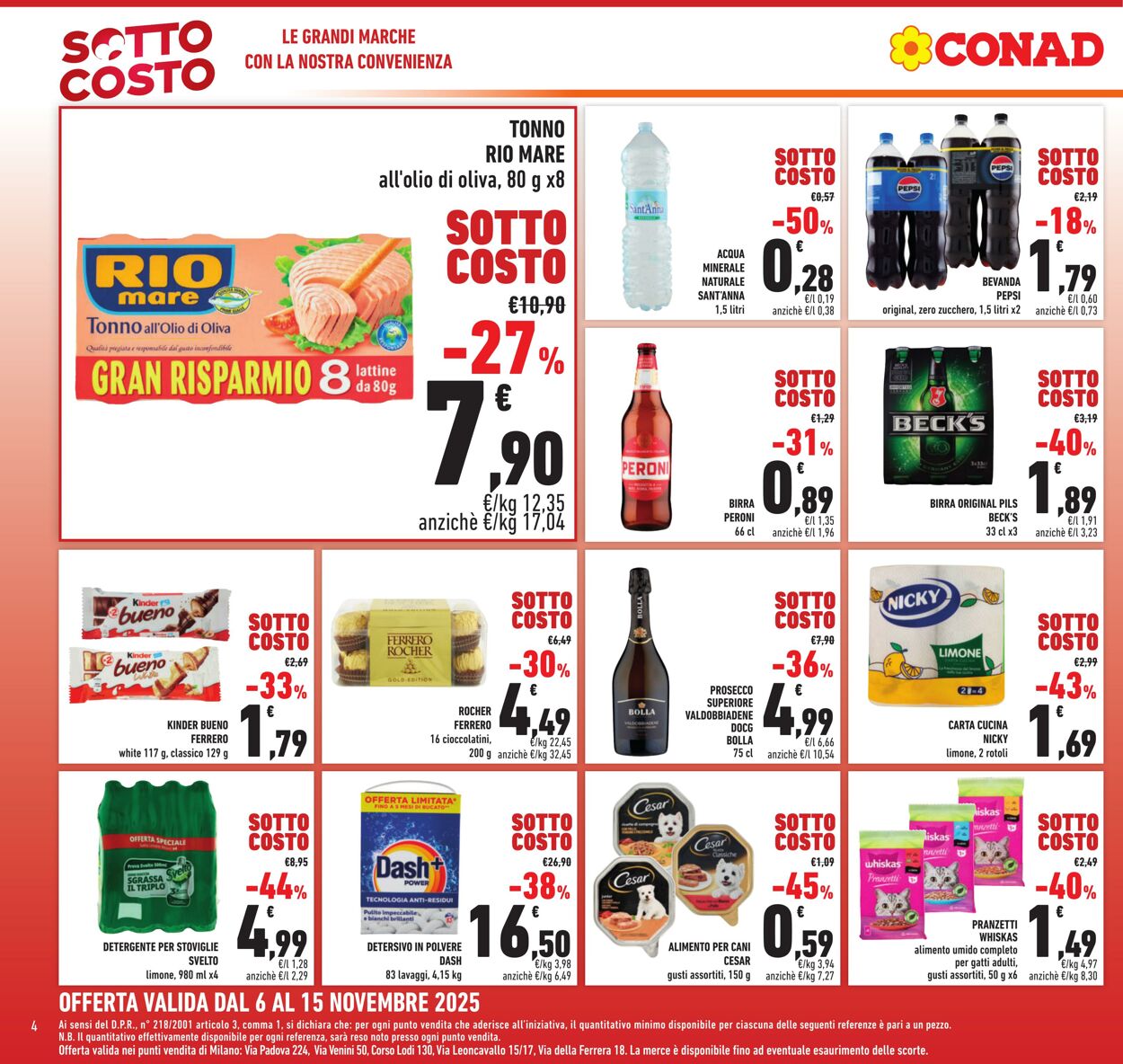 Volantino Conad 06.11.2025 - 06.11.2025