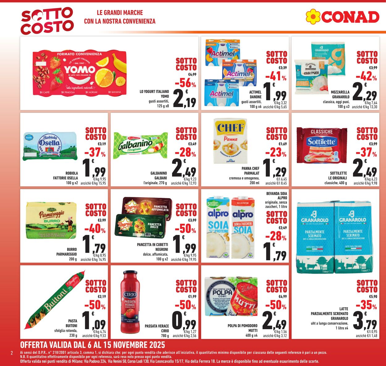 Volantino Conad 06.11.2025 - 06.11.2025