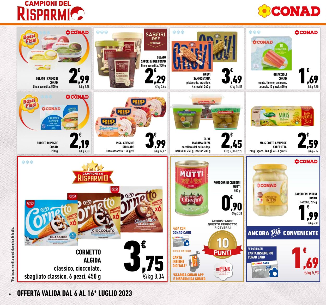 Volantino Conad 06.07.2023 - 16.07.2023