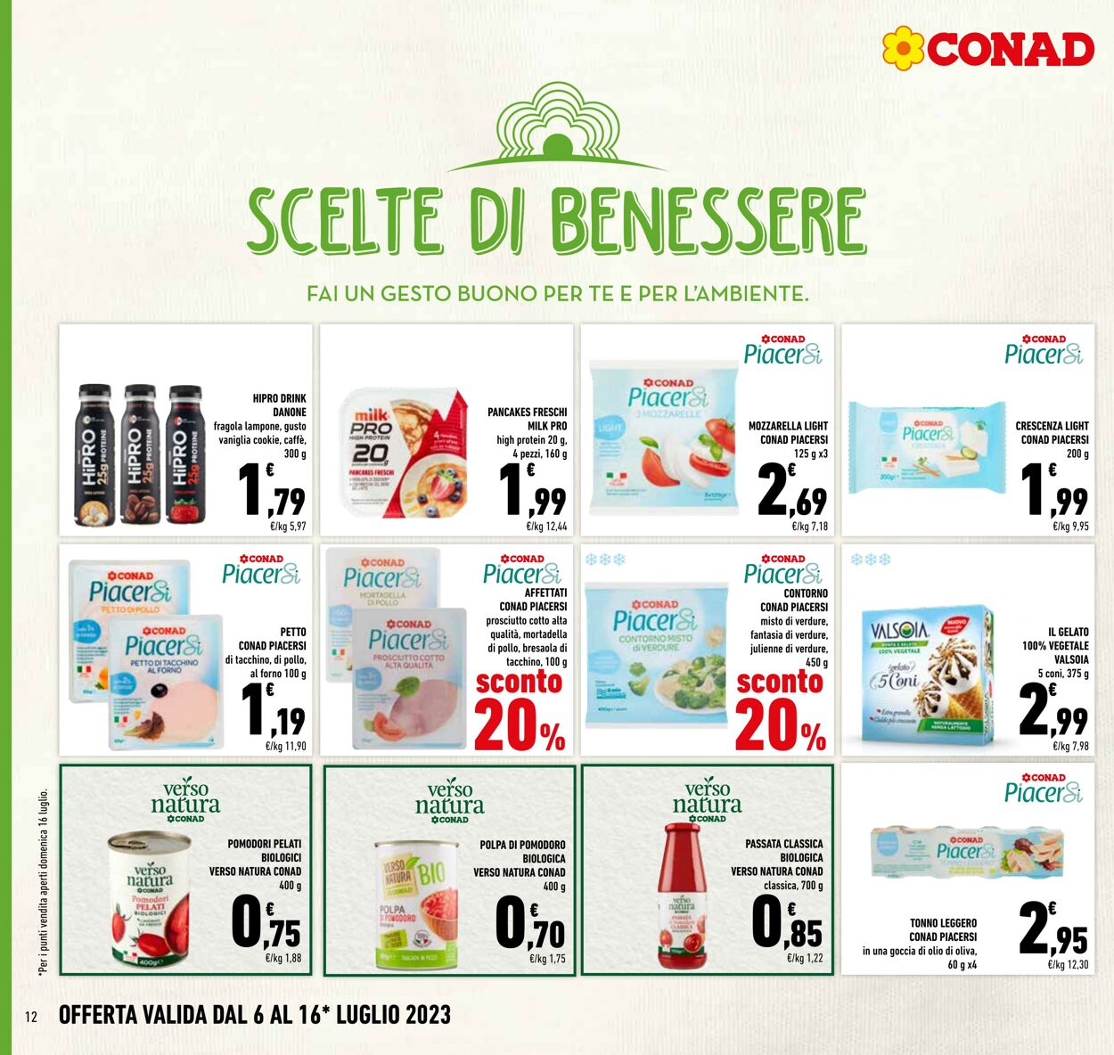 Volantino Conad 06.07.2023 - 16.07.2023