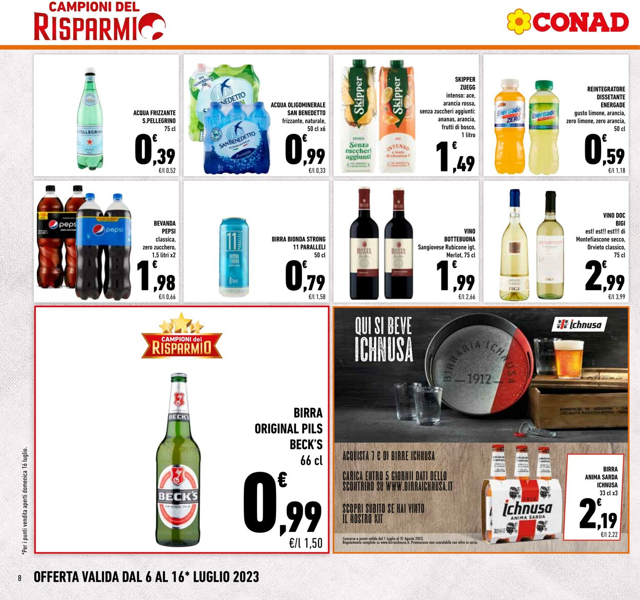 Volantino Conad 06.07.2023 - 16.07.2023