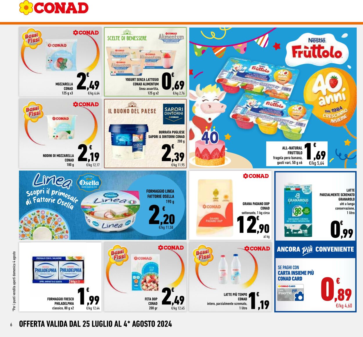 Volantino Conad 25.07.2024 - 04.08.2024