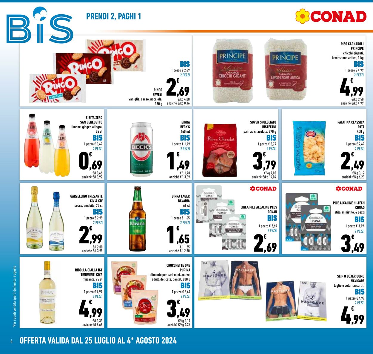 Volantino Conad 25.07.2024 - 04.08.2024