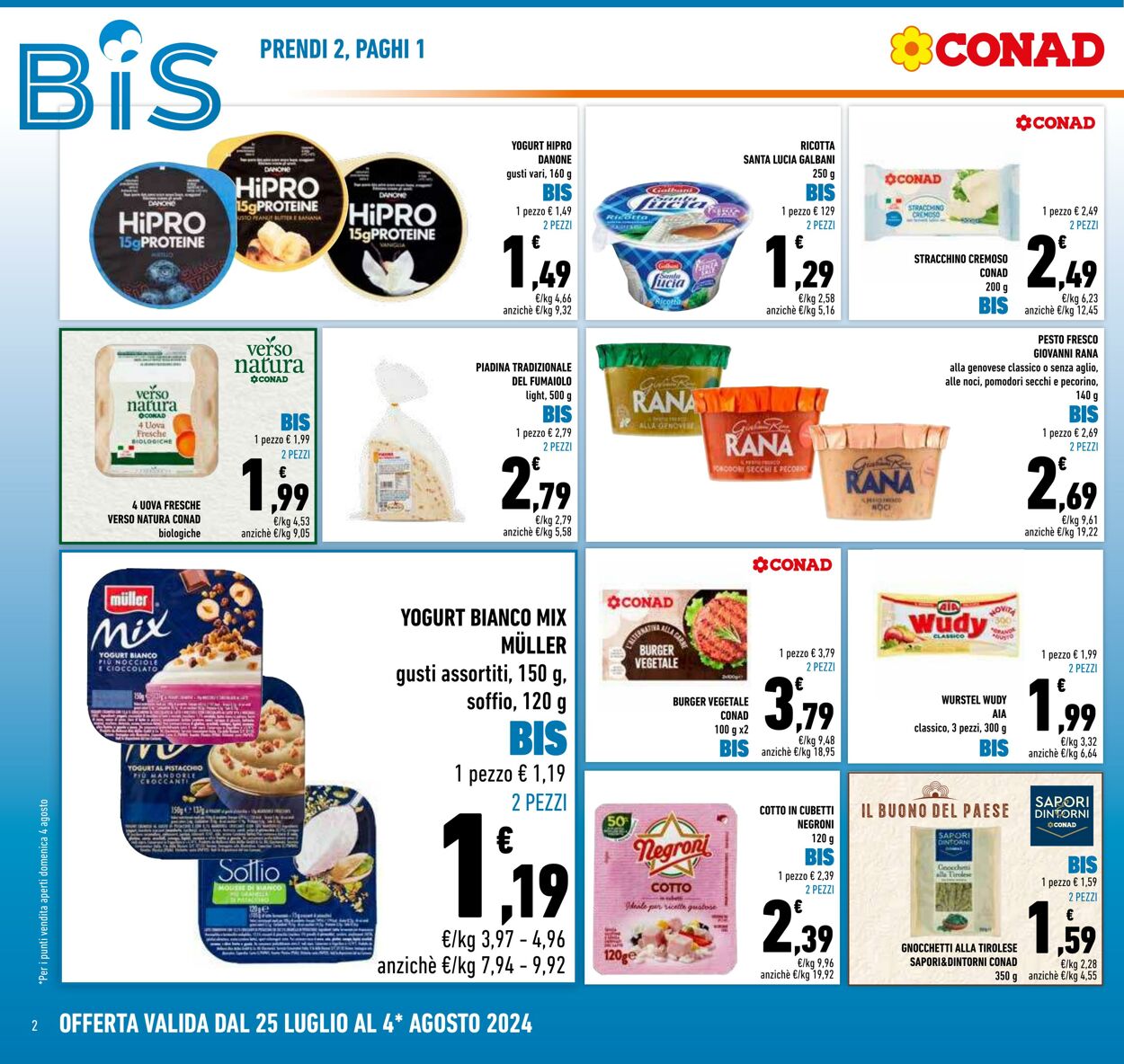 Volantino Conad 25.07.2024 - 04.08.2024