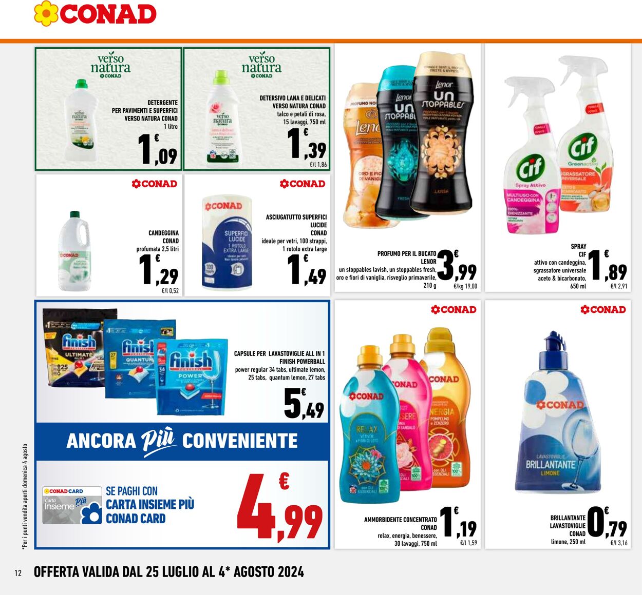 Volantino Conad 25.07.2024 - 04.08.2024