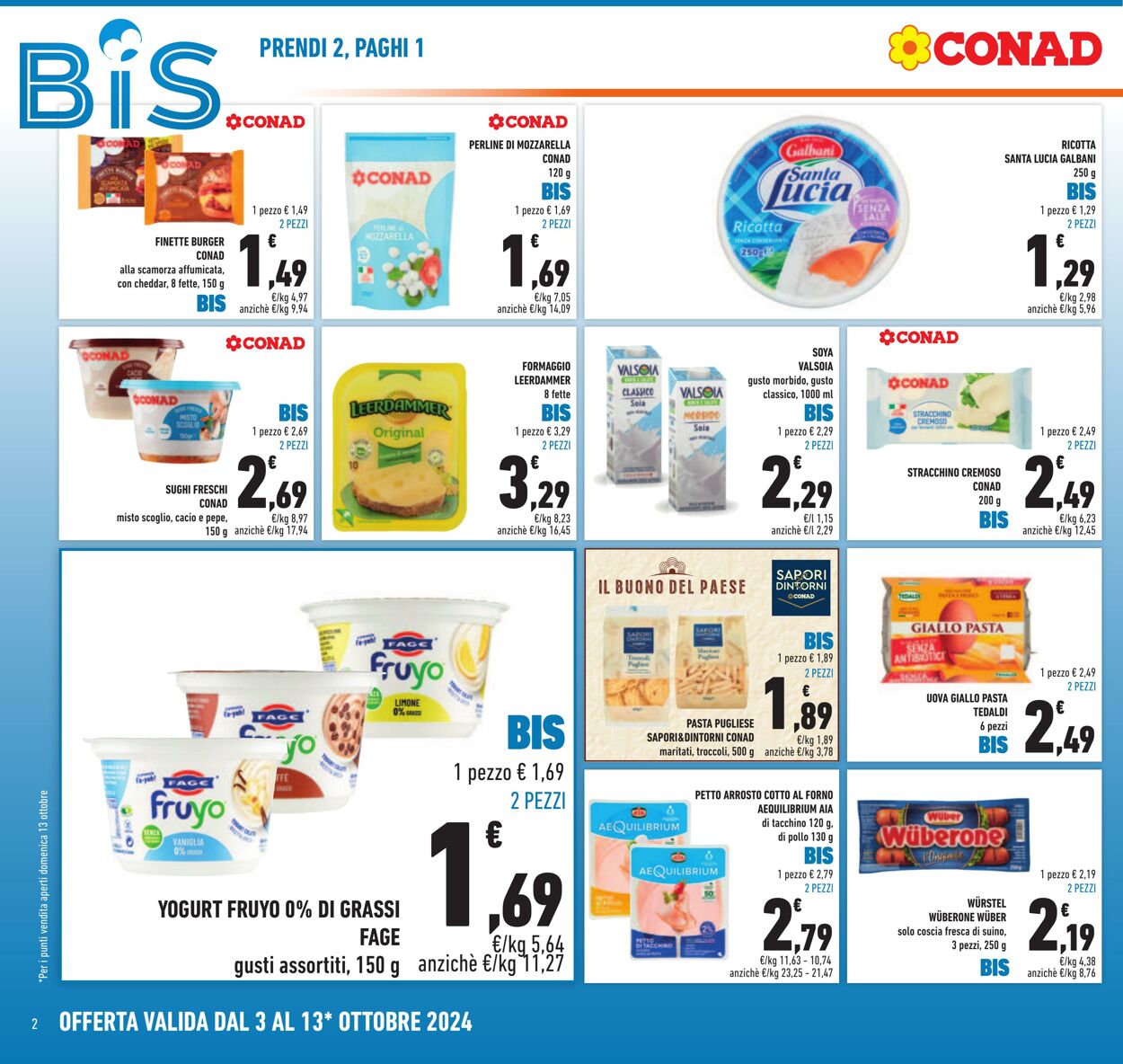 Volantino Conad 03.10.2024 - 13.10.2024