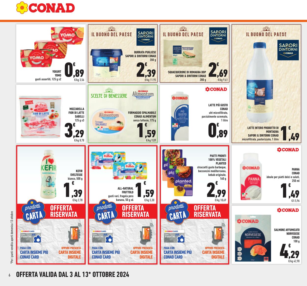 Volantino Conad 03.10.2024 - 13.10.2024