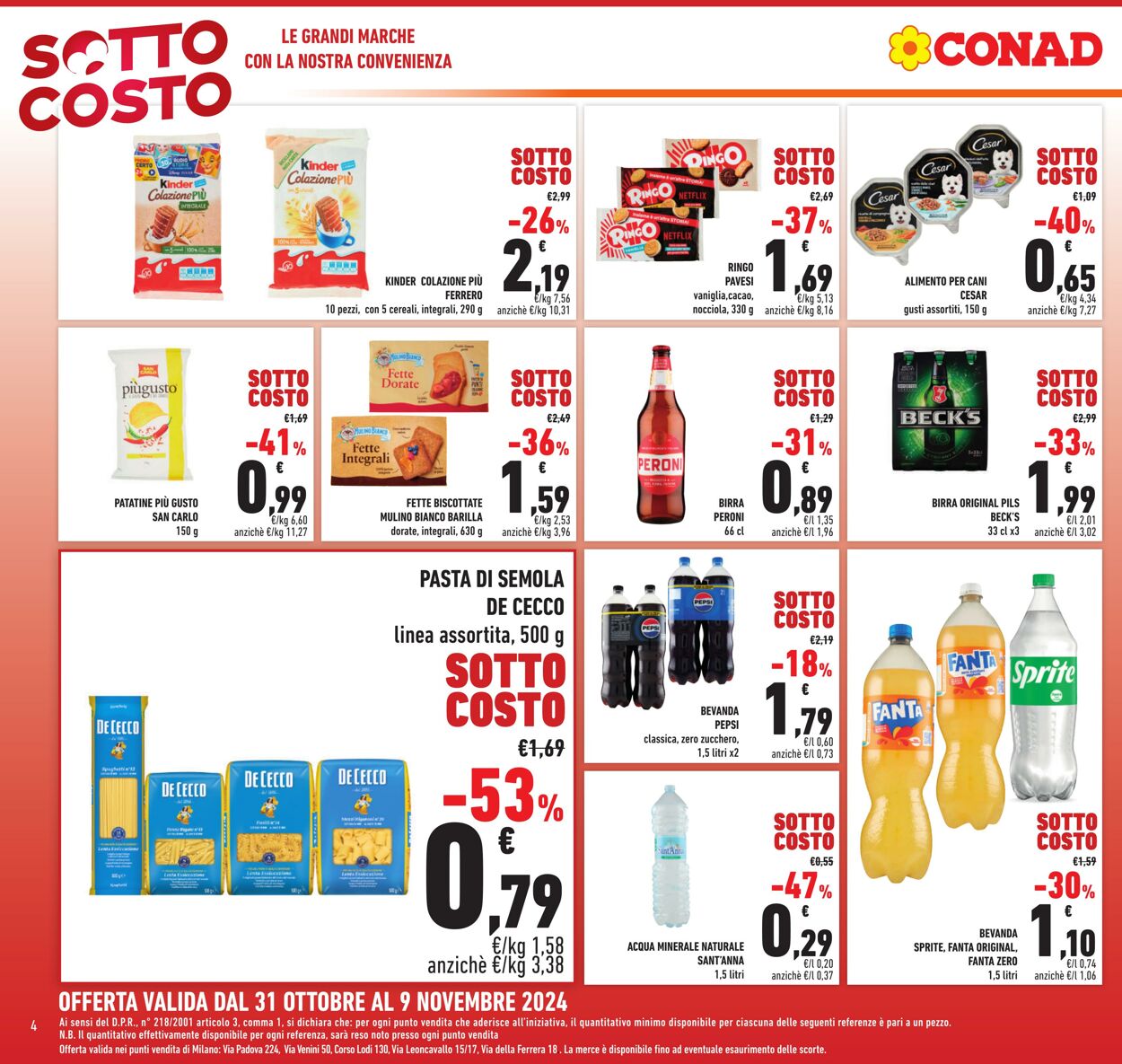 Volantino Conad 31.10.2024 - 09.11.2024