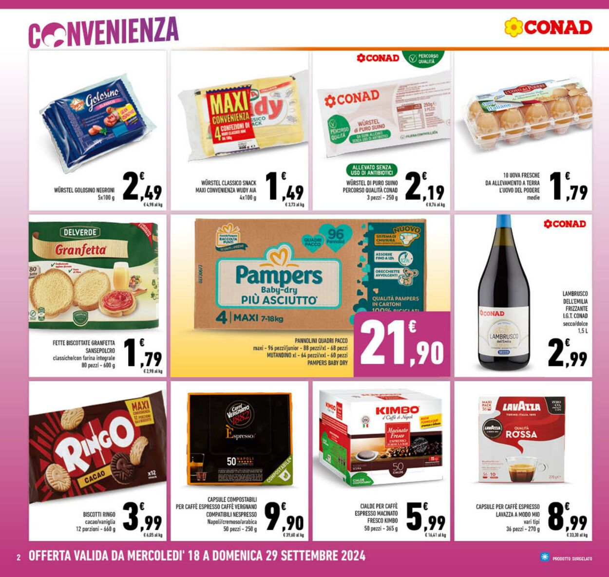 Volantino Conad 18.09.2024 - 29.09.2024