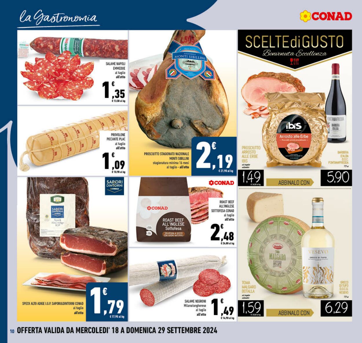 Volantino Conad 18.09.2024 - 29.09.2024