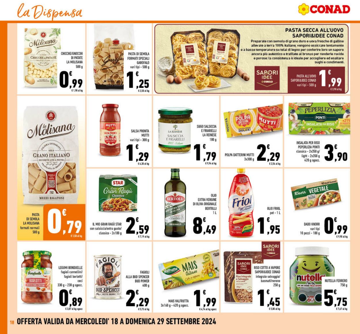 Volantino Conad 18.09.2024 - 29.09.2024