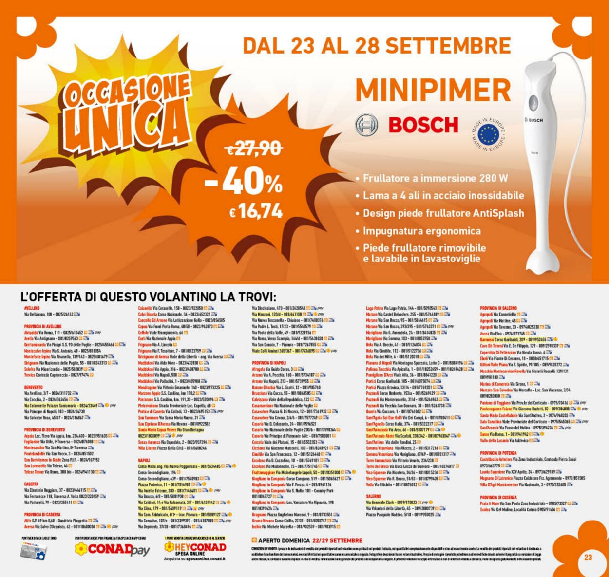 Volantino Conad 18.09.2024 - 29.09.2024