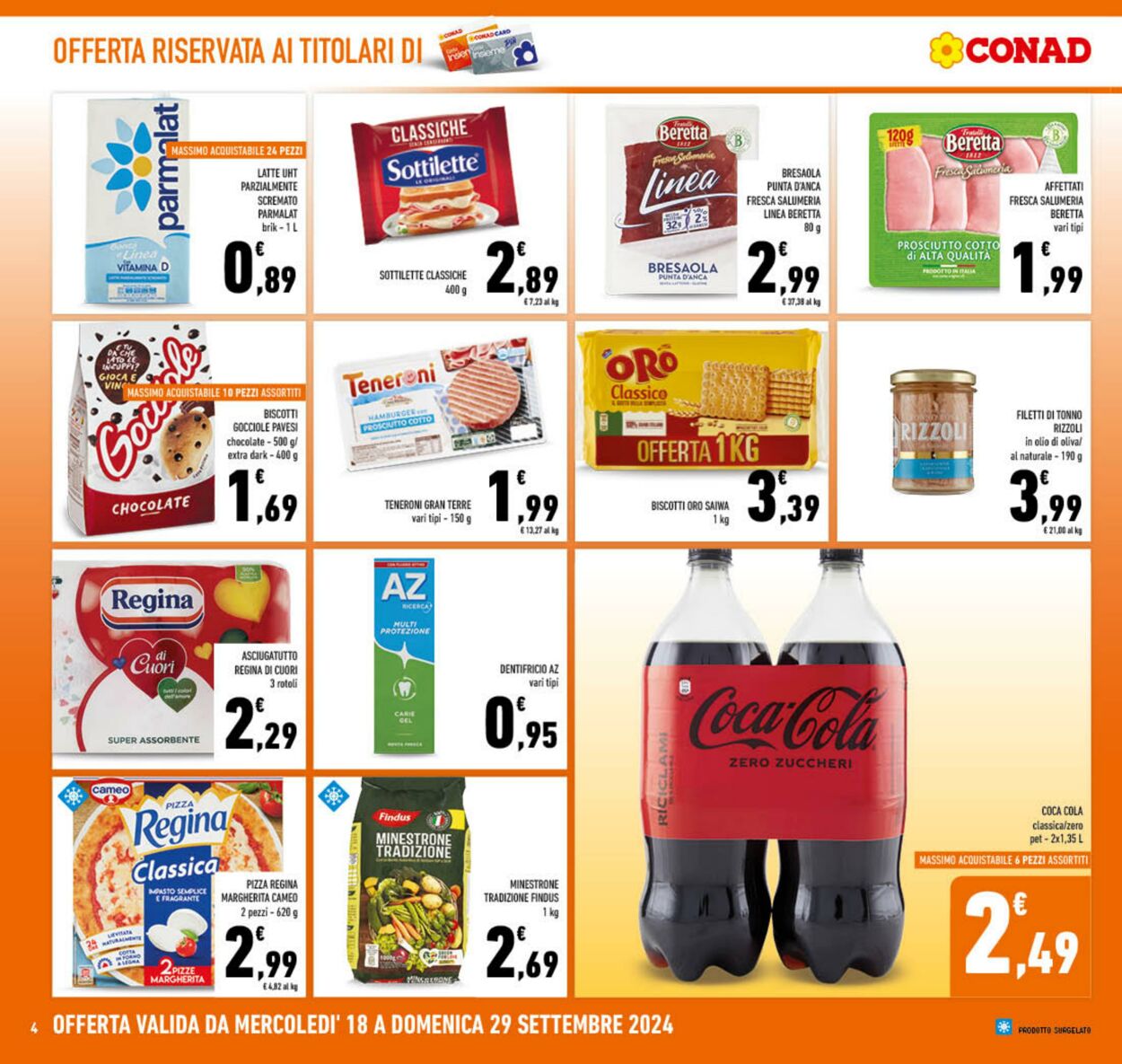 Volantino Conad 18.09.2024 - 29.09.2024