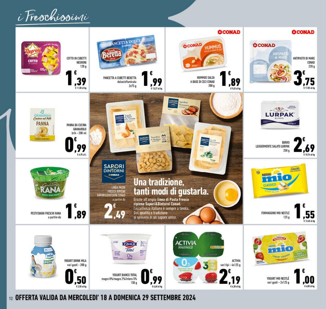 Volantino Conad 18.09.2024 - 29.09.2024