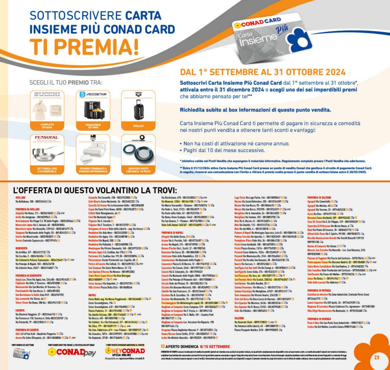 Volantino Conad 04.09.2024 - 15.09.2024