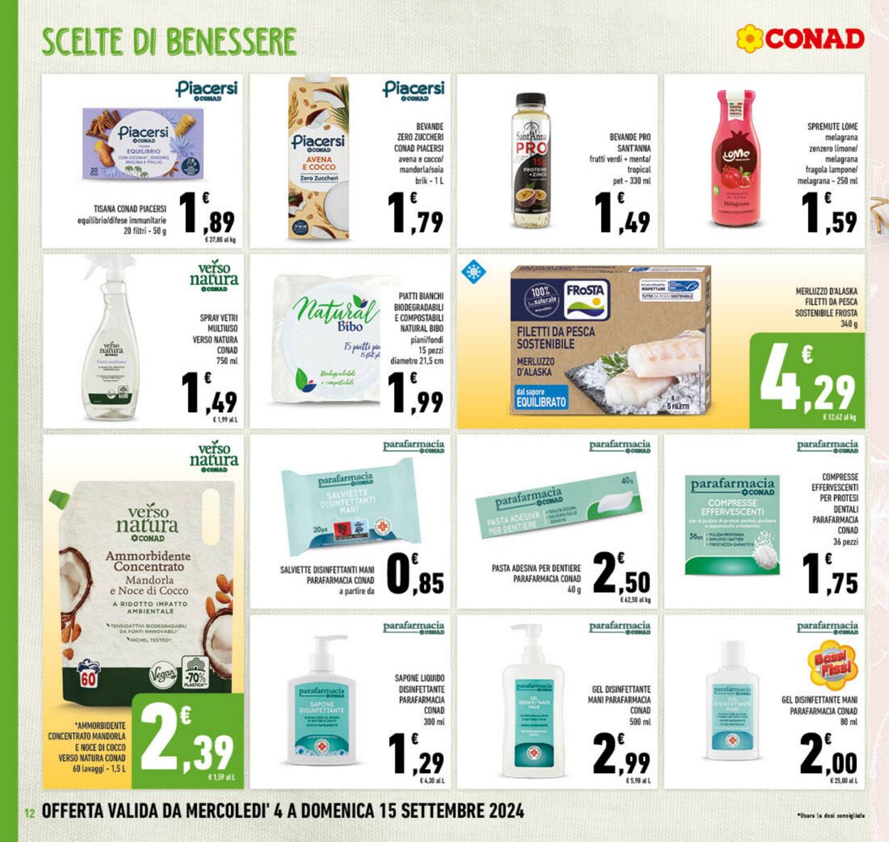 Volantino Conad 04.09.2024 - 15.09.2024