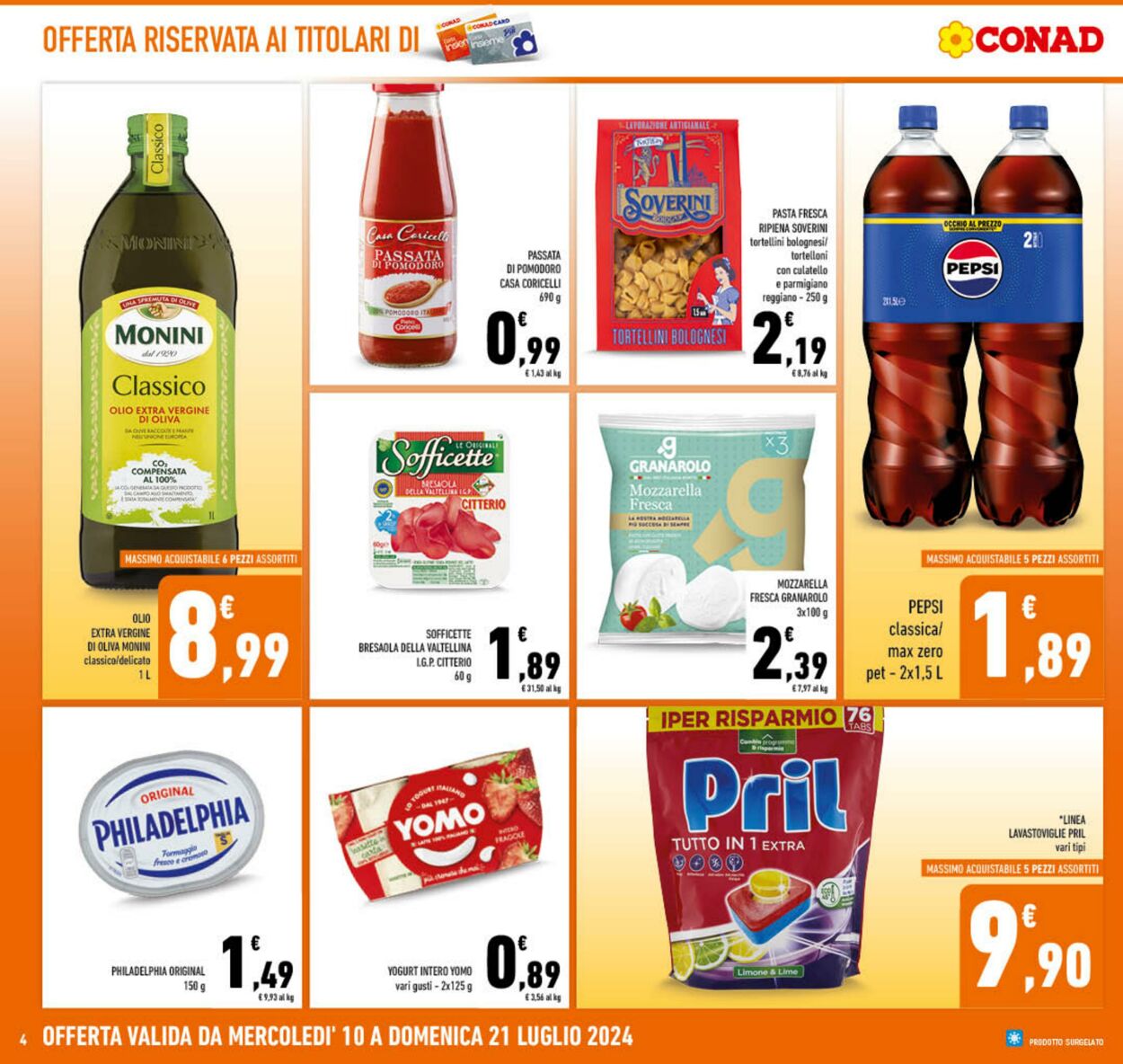 Volantino Conad 10.07.2024 - 21.07.2024