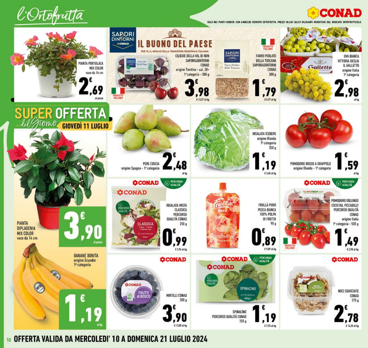 Volantino Conad 10.07.2024 - 21.07.2024