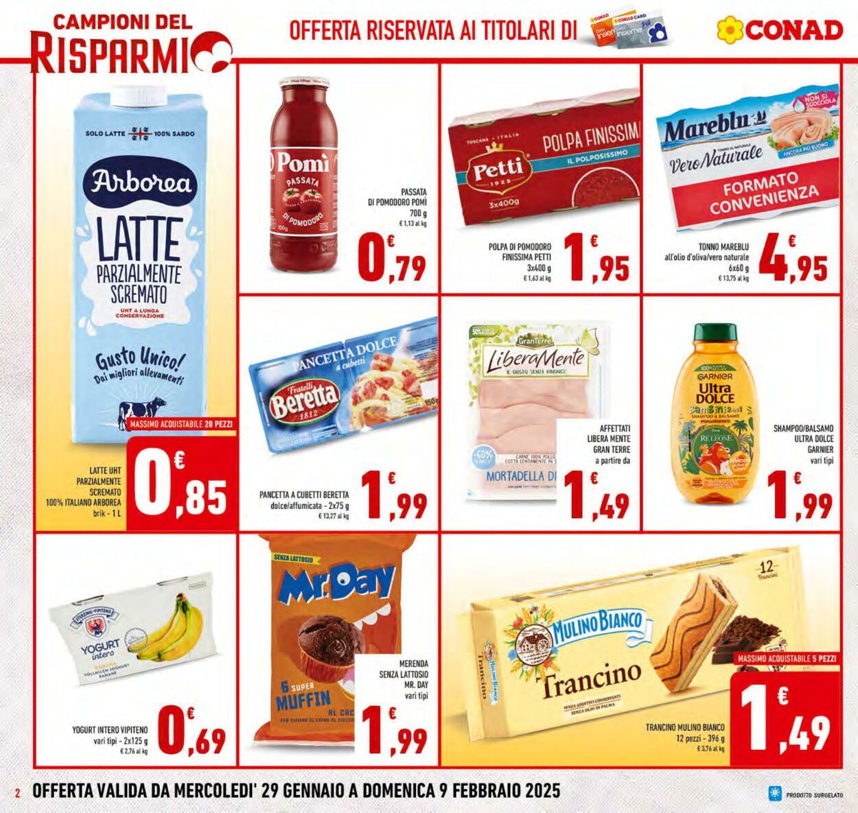 Volantino Conad 29.01.2025 - 09.02.2025