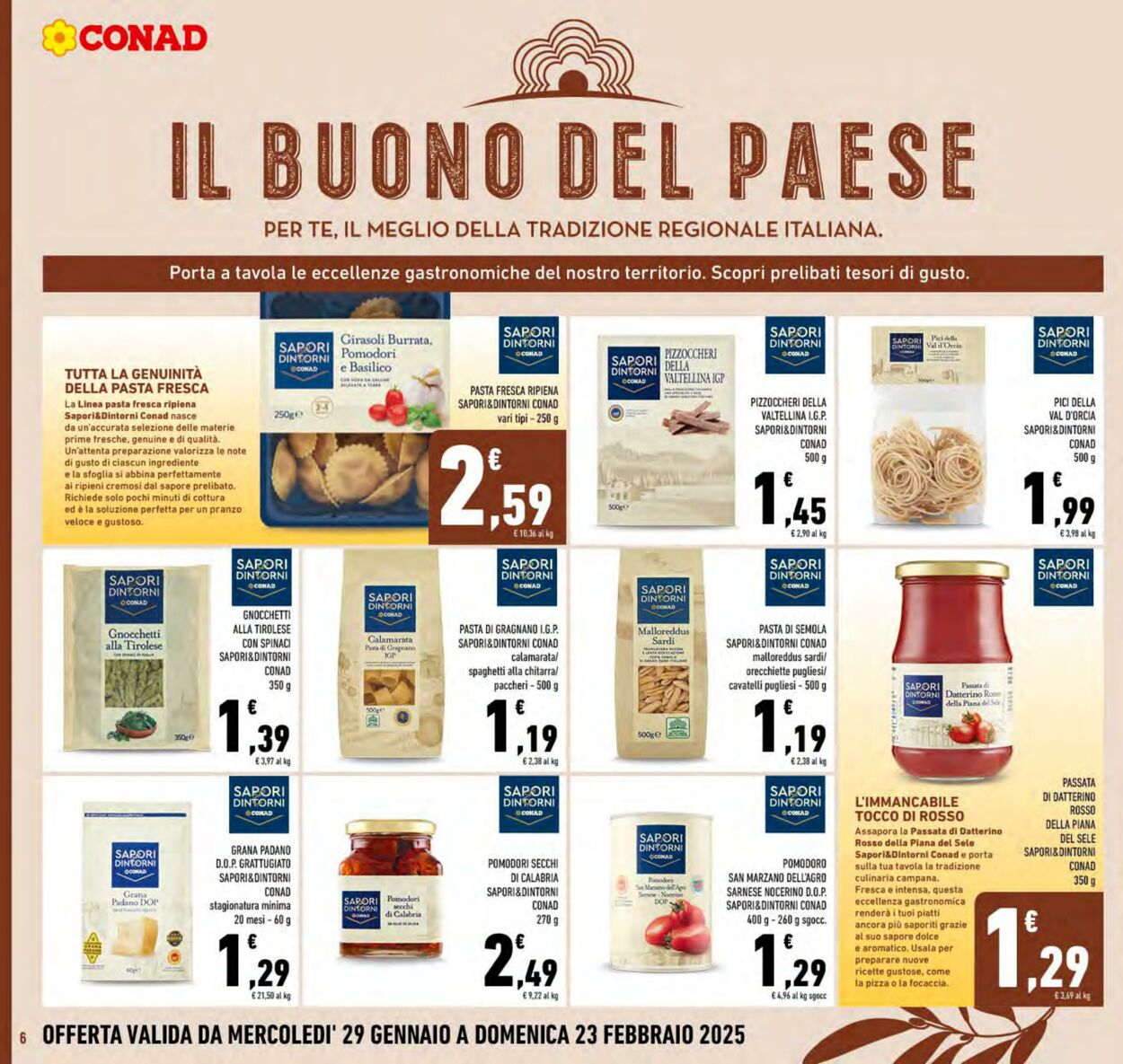 Volantino Conad 29.01.2025 - 09.02.2025