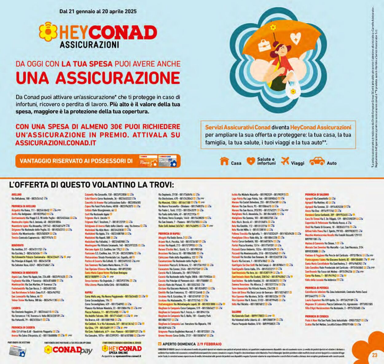 Volantino Conad 29.01.2025 - 09.02.2025