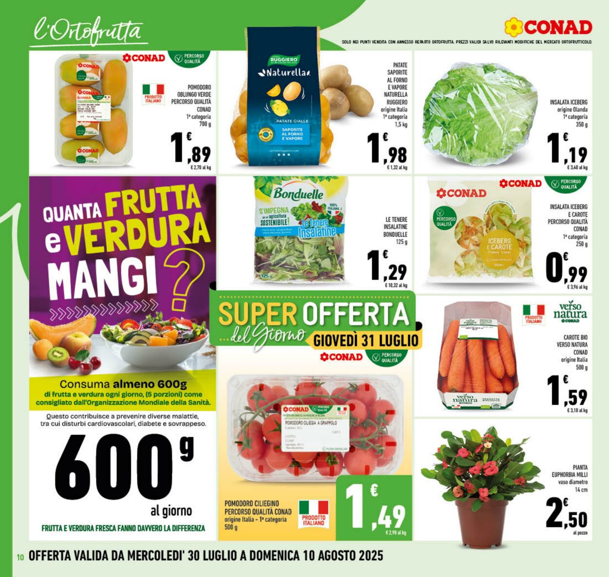 Volantino Conad 09.08.2025 - 09.08.2025