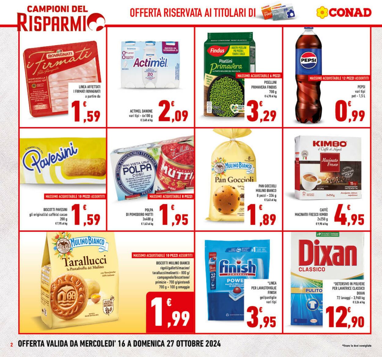 Volantino Conad 16.10.2024 - 27.10.2024