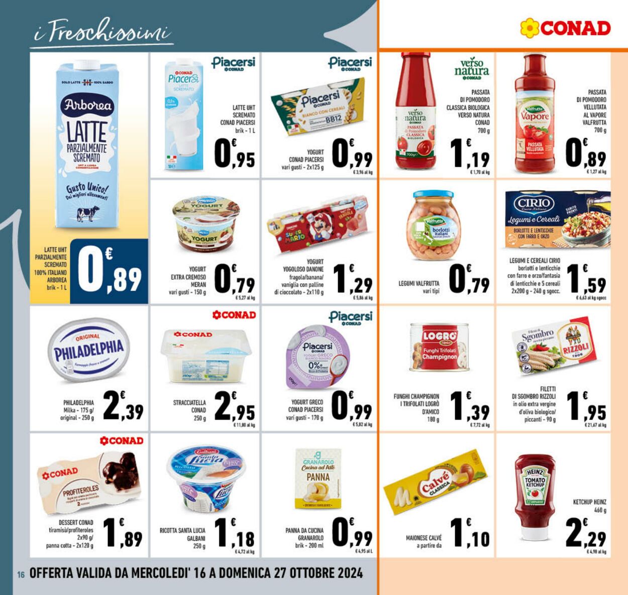 Volantino Conad 16.10.2024 - 27.10.2024