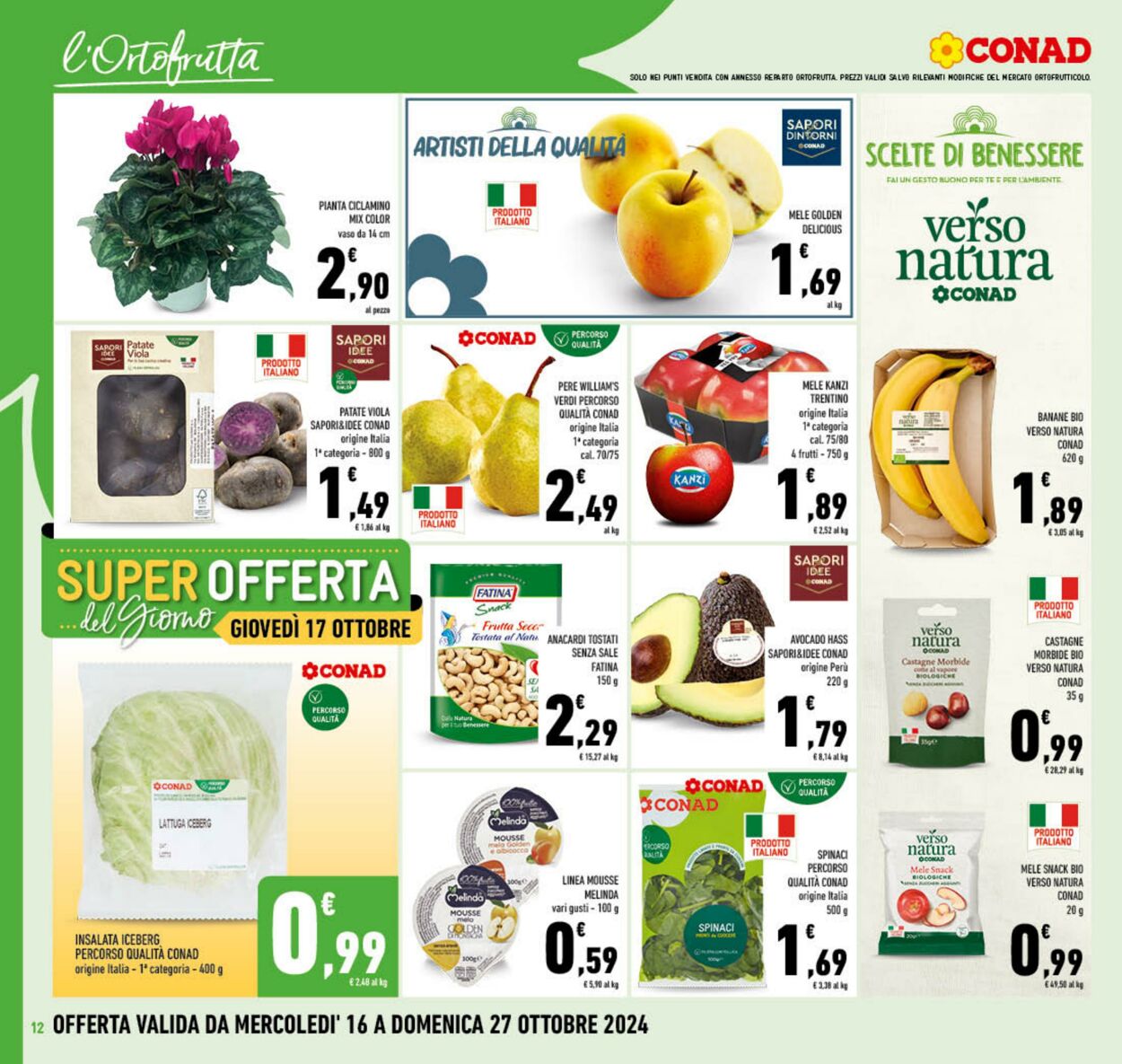 Volantino Conad 16.10.2024 - 27.10.2024