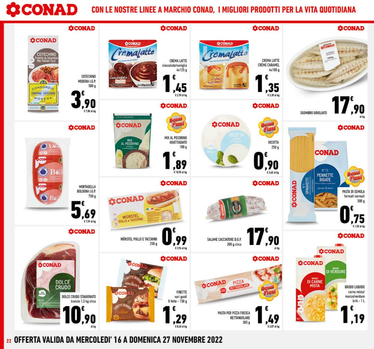 Volantino Conad 16.11.2022 - 27.11.2022