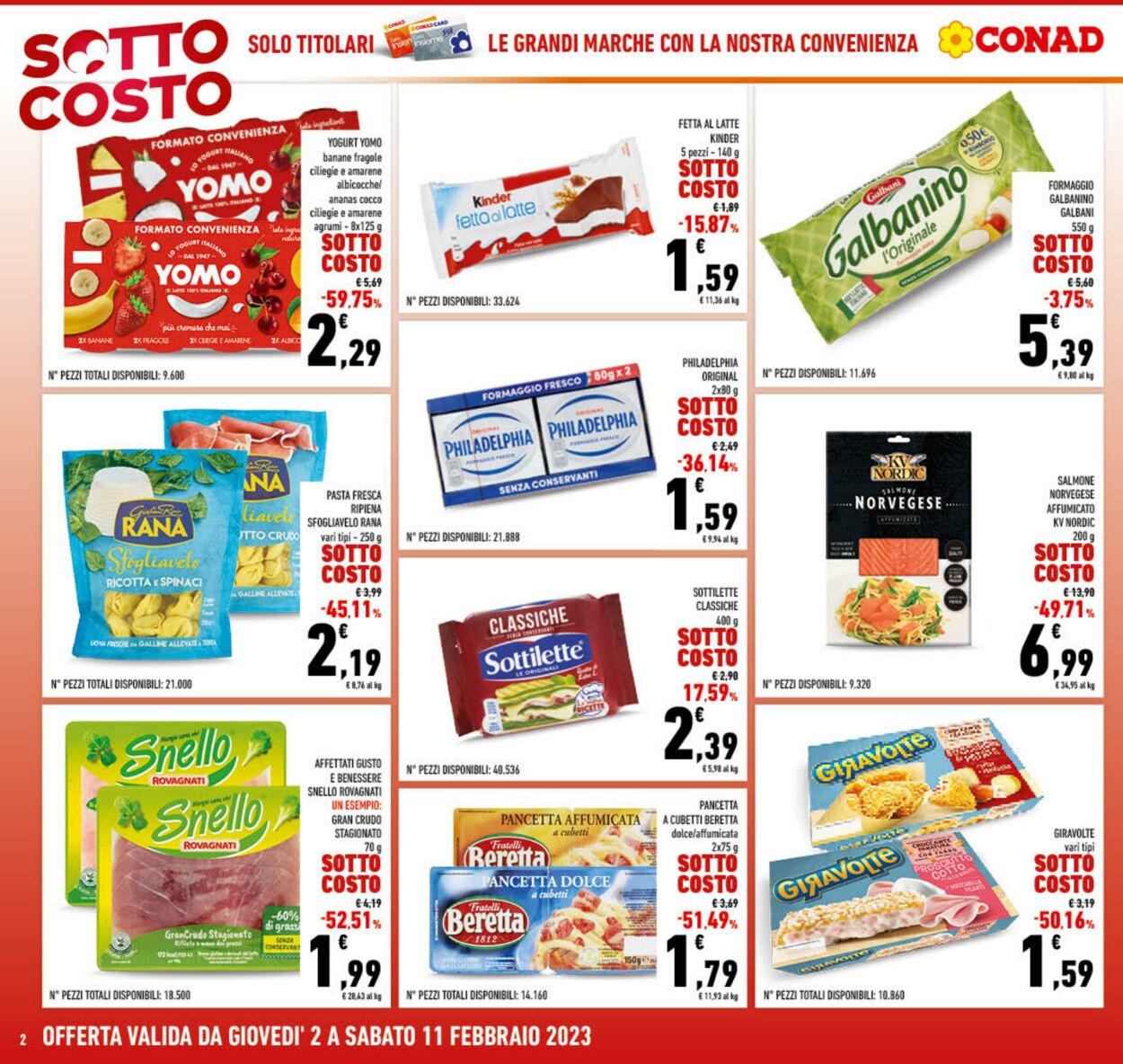 Volantino Conad 02.01.2023 - 11.02.2023