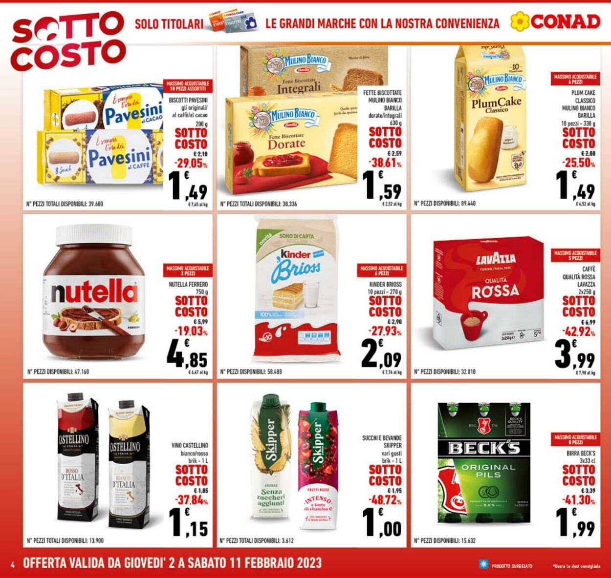 Volantino Conad 02.01.2023 - 11.02.2023