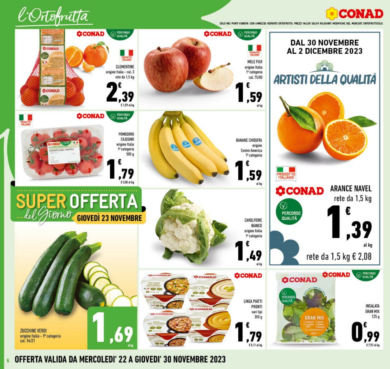 Volantino Conad 22.11.2023 - 30.11.2023